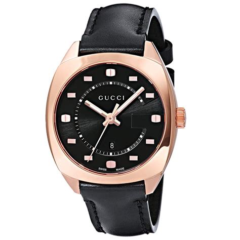 gucci quartz watch black|gucci quartz watch price.